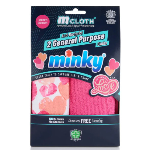 Универсальные салфетки из микрофибры Minky General Purpose Love, 2 шт